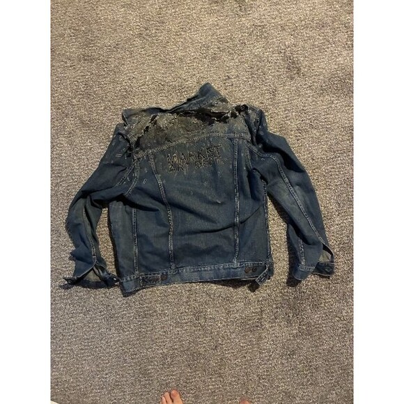 Levi's Oversized Women's Art Market Custom Jean Jacket - Large - Picture 1 of 9
